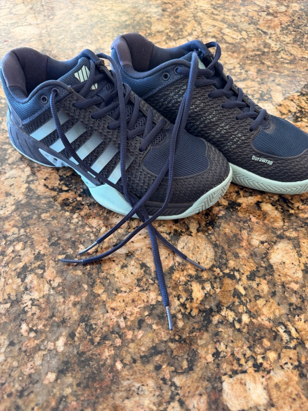 K-Swiss Women's Navy and Light Blue pickleball court shoes